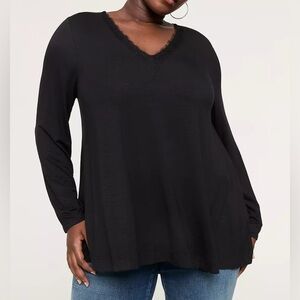 NWT Lane Bryant lace trim swing top, size 26/28